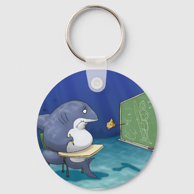 Shark School Keychain (Front)