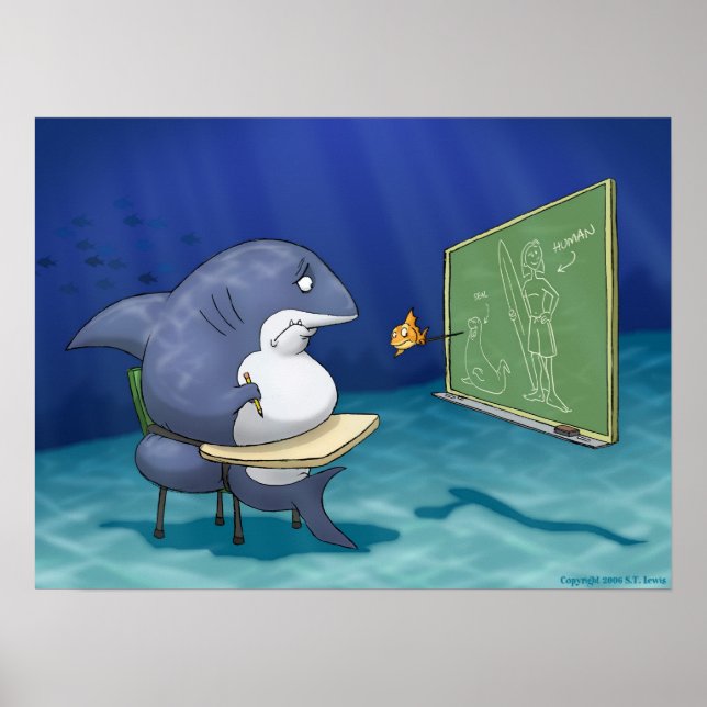 Shark School Poster (Front)