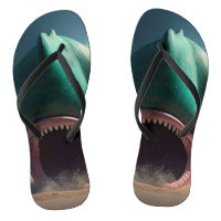 Shark sculpture on the beach