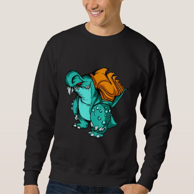 Shark shell Rock Croc - Monster Mashup Collection Sweatshirt (Front)