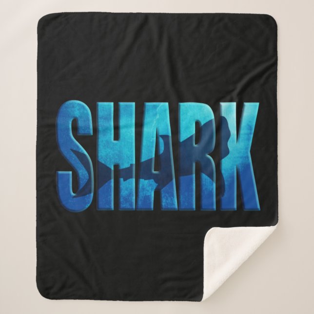 shark sherpa blanket (Front)