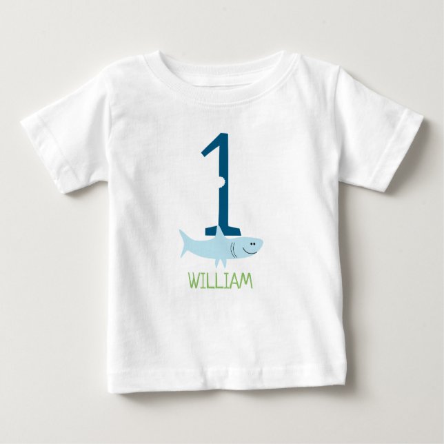 Shark Shirt | First Birthday (Front)