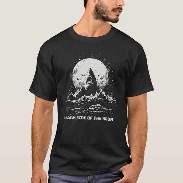 Shark Side of the Moon | Shark Enthusiast Tee (Front)