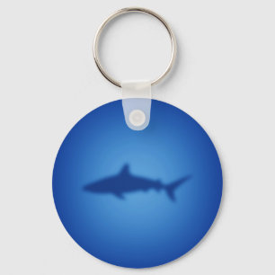 Shark silhouette key ring
