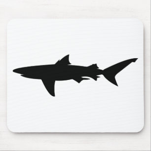 Shark silhouette mouse pad