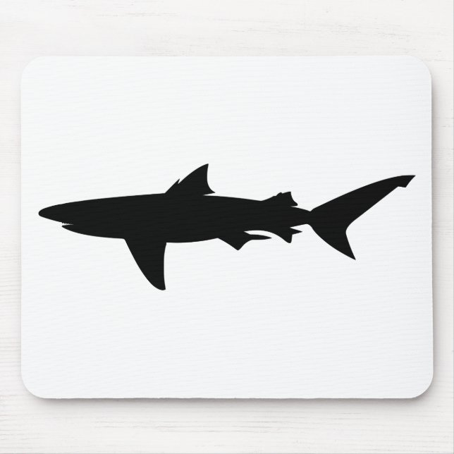 Shark silhouette mouse pad (Front)