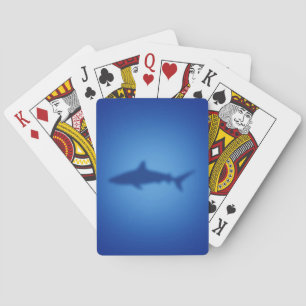 Shark silhouette playing cards