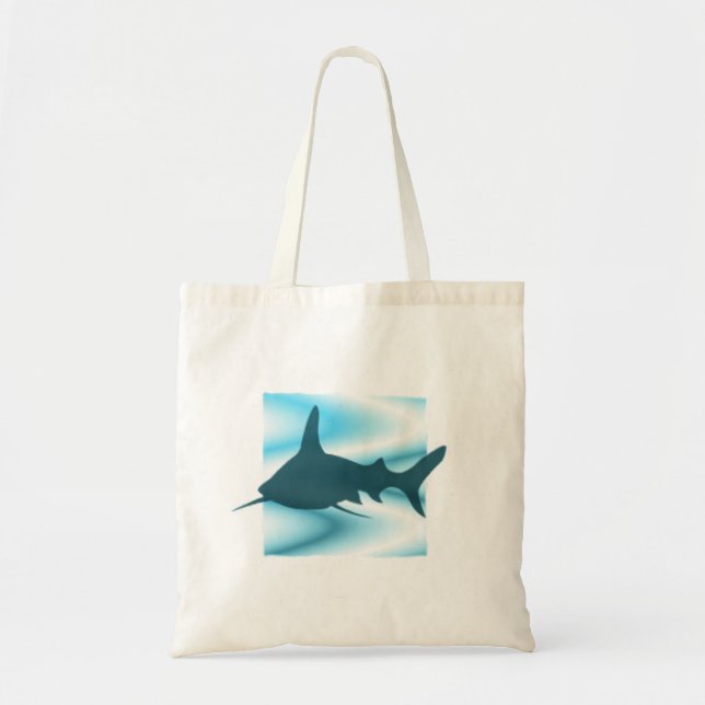 Shark Silhouette Tote Bag (Front)