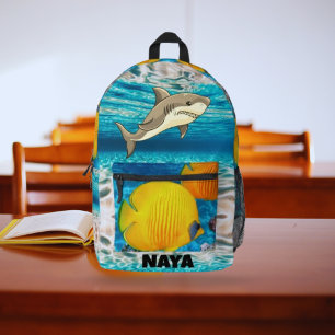 Shark Splash Explorer Printed Backpack
