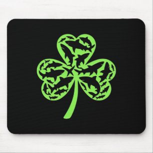 Shark St Patricks Day Boys Kids St Pats Sharks Mouse Pad