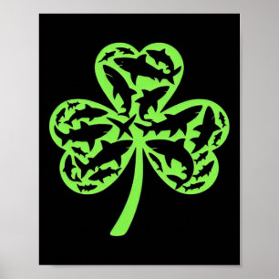Shark St Patricks Day Boys Kids St Pats Sharks Poster