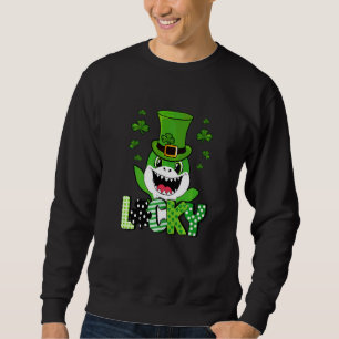 Shark St Patrick's Day Funny Lucky Shark Sweatshirt