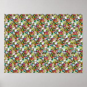 SHARK STEREOGRAM 16" x 12", Semi-Gloss, No Frame Poster