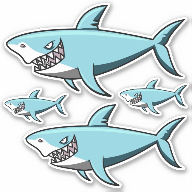 Shark stickers (Front)