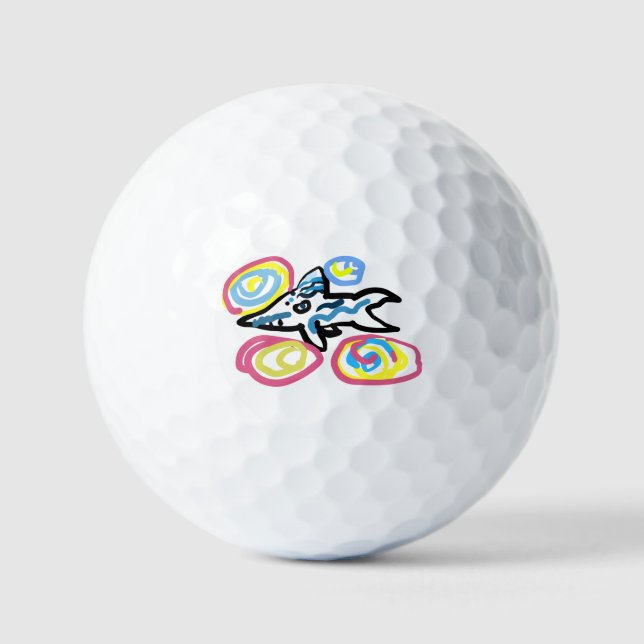 Shark  summer  golf balls (Front)