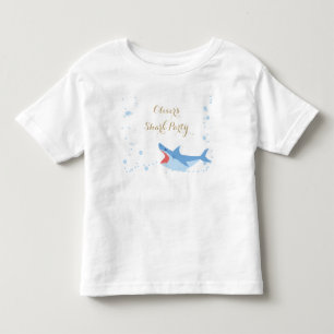 Shark Summer Party Splish Splash Birthday Bash  Toddler T-Shirt