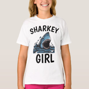 SHARK T-SHIRTS FOR GIRLS, SHARKEY GIRL