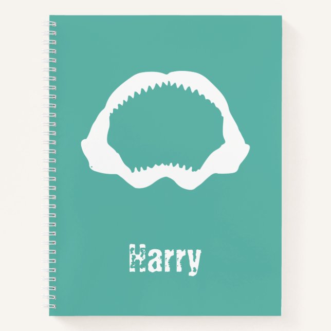 Shark Teeth and Jaw Fun Marine Wildlife Notebook (Front)