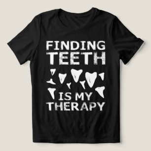 Shark Teeth Hunter Shark Tooth Hunting Fossil Hunt Tri-Blend Shirt