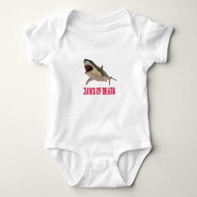 Shark the king of ocean 2. baby bodysuit (Front)