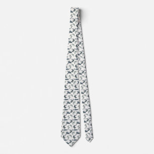 Shark Tie   Watercolor Shark Pattern   Beach Club