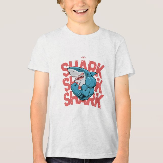 shark Tri-Blend shirt (Front)
