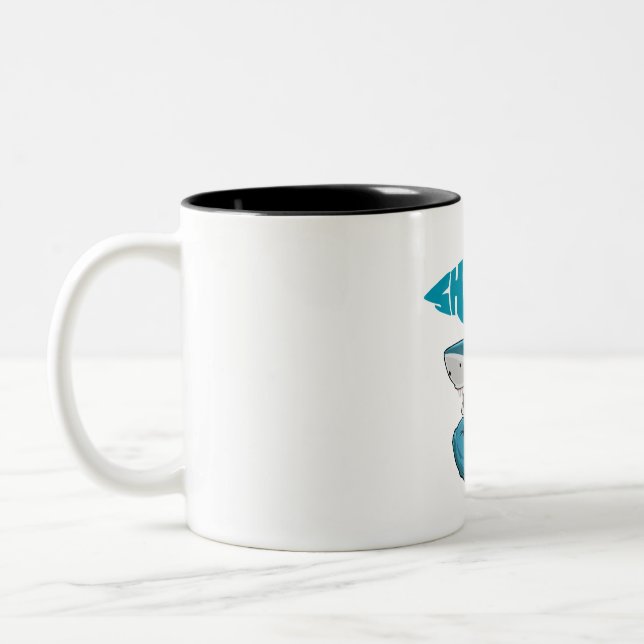 shark Two-Tone coffee mug (Left)