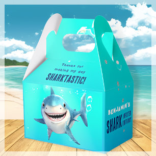 Shark Under The Sea Birthday Party Favour Box