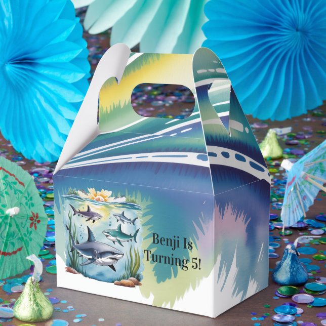 Shark Under The Sea Boy Birthday Favour Box (Party)