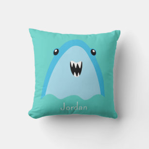 Shark Under The Sea Cute Personalised Pattern Cushion