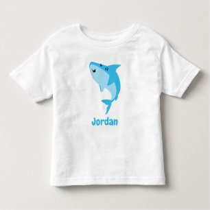 Shark Under The Sea Cute Personalised Toddler T-Shirt