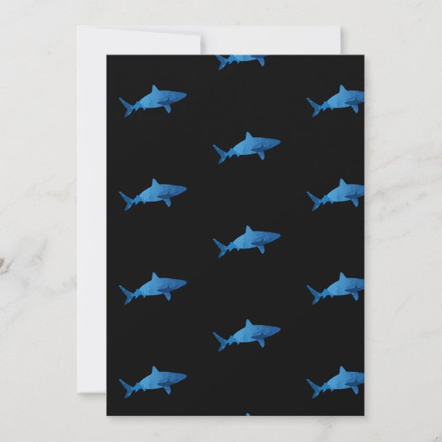 Shark Underwater Marine Landscape Wilderness Invitation (Front)