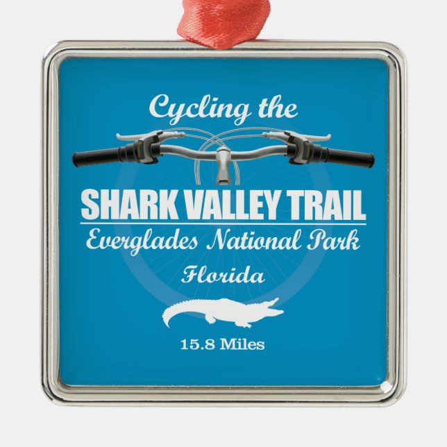 Shark Valley (H2) Metal Tree Decoration (Front)