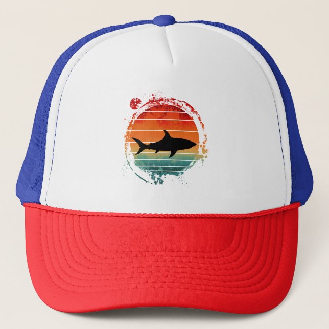 SHARK VINTAGE TRUCKER HAT (Front)