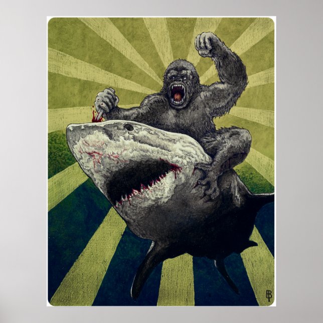 Shark vs. Gorilla Poster (Front)