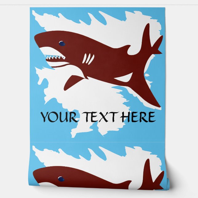 Shark Wallpaper Edit Text Personalise (Unrolling)