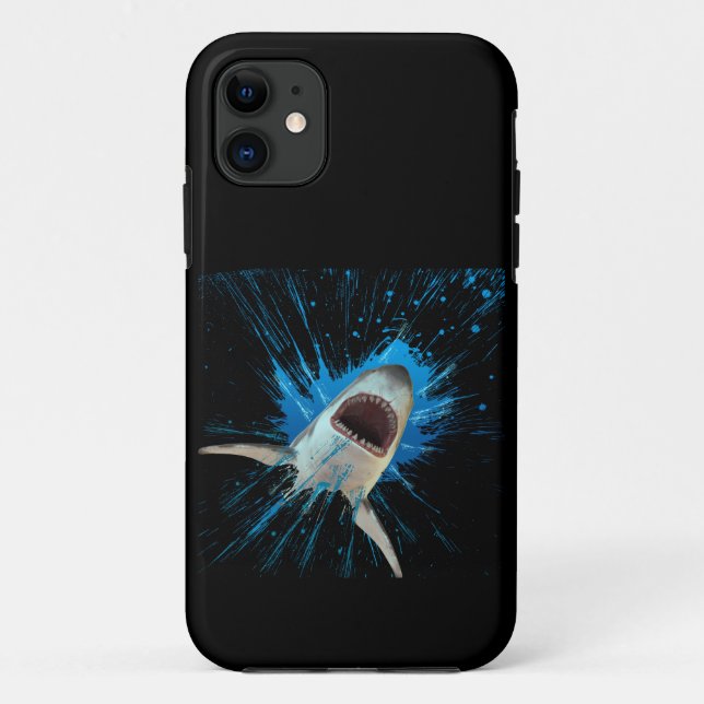 SHARK WATER SPLASH OCEAN Case-Mate iPhone CASE (Back)
