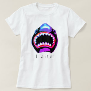 Shark Watercolor Pink Purple Illustration T-Shirt