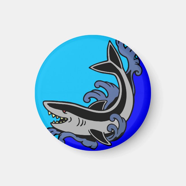 Shark Waves Magnet (Front)