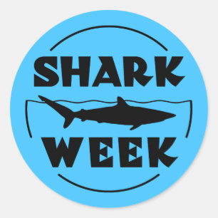 Shark Week Classic Round Sticker