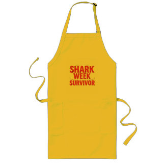 Shark Week Survivor Long Apron