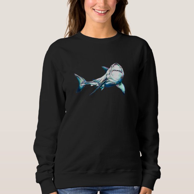 Shark  With Inscription Shark Sweatshirt (Front)
