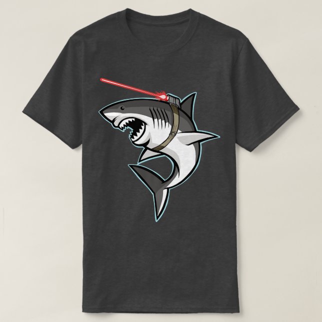 Shark with Laser Beam T-Shirt (Design Front)