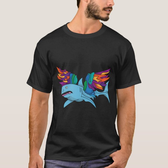 Shark with wings T-Shirt (Front)