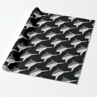 shark wrapping wrapping paper