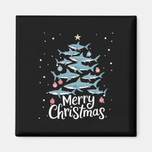 Shark Xmas Tree Sharks Christmas Tree Merry Dogmas Magnet