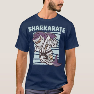 Sharkarate Funny Karate Shark Pun Costume Sharks T-Shirt