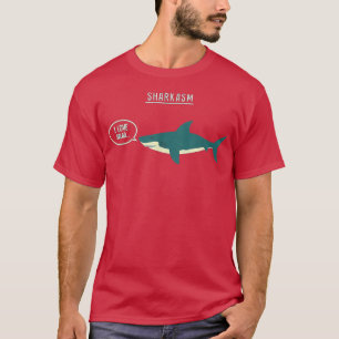Sharkasm shark I love salad sarcasm joke T-Shirt