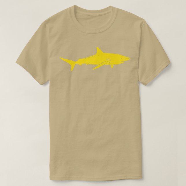 SharkBlack & Yellow SharkShark GiftYellow Shark T-Shirt (Design Front)