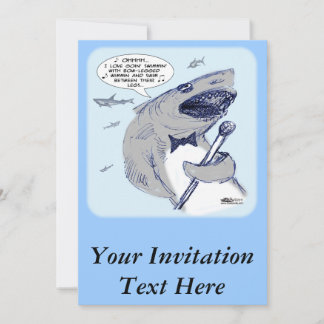 Sharkey Finatra Swimmin' Invitation